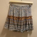 MISA Los Angeles Ruffle Tiered Floral Multicolor Mini Skirt Size S Made In USA Photo 0