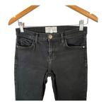 Current/Elliott Current/Elliot Black Jeans Mid-Rise Raw‎ Cut Hem Women Size 26 Photo 1