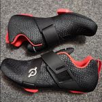 Peloton Altos Cycling Sneakers M7.5 W9 UK6.5 Black/Orange/Gray Photo 2