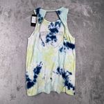 Peloton  Tie Dye Tank Top Womens XS‎ Blue Green Flow Double Twist Back Photo 2