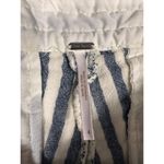 Free People Striped Linen Blend Shorts Size 4 Blue Cream Boho Photo 8