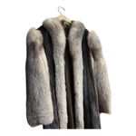 Vintage 20s Paul Magder Toronto Real Silver Fox Fur & Real Mink Coat Size M/L Black Photo 14