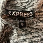 EXPRESS Heather Gray mock turtle neck long sleeve mini dress Photo 2