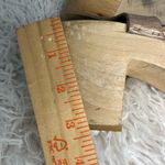 BRYR The Rachel Wooden Clogs Metallic Bronze Leather Boho Wedding Shoes Size 39 Photo 5