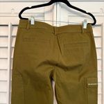 C. Wonder Olive Green Zipper Hem Detail Skinny Leg Pants Size 6 Photo 6