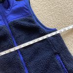 J.Crew Navy Faux Fur Full Zip Sweater Vest Size Small Outerwear Jacket Like New Photo 3