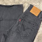 Levi's  Washed Black Ribcage Flare Wide Leg Jeans Photo 1