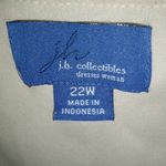 J.B. Collectibles 22W Y2K Flame Stitch Turquoise Creme Top Plus Green Photo 3