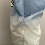 Lacoste Live Jacket Pullover Windbreaker Hood Pockets Spell Out Ombré Blue White Photo 5