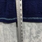 Vintage Spunky Made in USA Blue Knit Striped Sweater One Size/ Large Photo 11