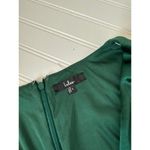 Lulus NWOT  Endearing Elegance Emerald Green Satin Long Sleeve Maxi Dress Size L Photo 6