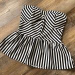 Rampage black and cream strapless top size small Photo 0