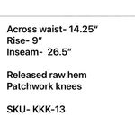 HUDSON Suzzi Midrise AKL Skinny Jeans Patchwork Knees Released Raw Hem Women 27 Blue Photo 8