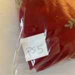 Elegant Red Embroidered Women's Top Size L Photo 9