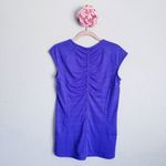 Athleta ‎ Sleeveless Ruched Back Blue Pacifica Tank 2.0 Rashguard Photo 5