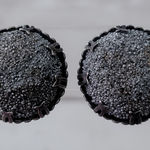 Vintage Clip On Earrings Very Unusual Dark Gray Domed & Bumpy Photo 0