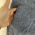 Terra & Sky  0X 14W Pants Linen Blend Cropped Wide Leg Culottes Blue Pull On Photo 4