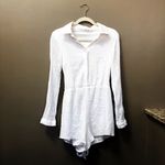 Myra Luxury Swimwear White Romper * M Size M Photo 1