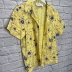 Vintage Sarah Elizabeth Linen Blend Dress Shirt 2 piece Size 14P Yellow Floral Photo 9