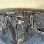 People's Liberation Flare Jeans womens 31 USA Made Low Rise Dark Wash Pockets‎ Blue Photo 6