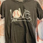 Baseball Tee Shirt Gray Photo 0