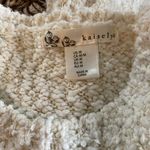 Kaisely Kaisley cream knit sweater size medium EUC Photo 6