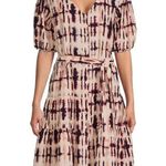 Time And Tru  Tie Dye Mini Button Down Dress Photo 0