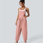 Halara 036HA.- Pockets Waffle Casual Jogger Overalls. Size 1X Photo 2