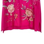 Johnny Was  Joya Embroidered Draped Relaxed Fit T-Shirt Pink Multicolor Medium Photo 5