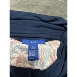 Apt. 9  maxi wrap colorful paisley skirt with wide ruching waist, size XL Photo 4