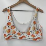 Current Tyed 2 Piece Swimsuit Bikini High Waisted Peaches Print White Womens XL Photo 3