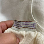 Cottonways Ivory Boho Wide Leg Pants Cottagecore Mixed Texture Pull On S/M Size M Photo 7