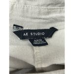 AE Studio Linen Blend Romper Small Beige Utility Safari Outdoor Made In Italy Photo 5