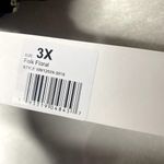 Social Angel Folk Floral Tie Front Bikini Top Black White 3X Women's Swimwear Photo 7