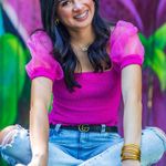 pink puff sleeve top Photo 1