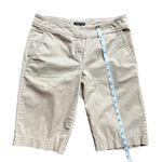 Eileen Fisher Organic Linen Knit Tan Bermuda Shorts Size 6 Photo 4
