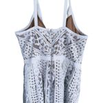 Tracy Reese Fairy Boho Lace Mini Dress 10 White Bridal Bachelorette Event Party Photo 4
