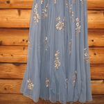 Mac Duggal 5717 Blue Embellished Butterfly Sleeve High Neck Gown Blue 10 Photo 9