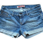 Gap  Jeans Women's Denim Shorts Blue Distressed Cuffed Size 8 Photo 0