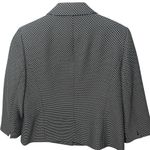 Ann Taylor  Dress Size XS Black Ivory Abstract Faux Wrap 3/4 Sleeve Career Photo 1