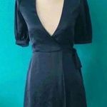 Aritzia Wilfred Navy Blue Lune Wrap Dress Size XS Photo 0