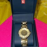 CHAPS Gold Tone w Crystals Watch Photo 0