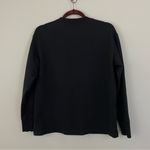 MM.LaFleur The Ellie Pullover - Light French Terry Pima Cotton Black Size Small Photo 5