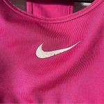 Nike Pro Dri Fit Workout Sports Bra sz XS Hot Neon Pink Running Yoga Racerback Photo 4