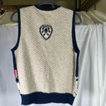 Vintage Christopher Banks Womens Small Knit Sweater Vest Embroidered Americana‎ Blue Photo 7