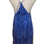 Max Studio NWT  100% silk blue swirl print size medium bubble hem tie back dress. Photo 3