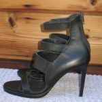 Helmut Lang  Black Leather Heels Photo 4