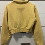 TNA Cozy Fleece Perfect ¼ Zip Sweatshirt Yellow Photo 2