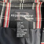 Requirements Vintage  Linen Blend Balzer Womens 18W Black Red Plaid Lined Button Photo 5