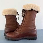 La Canadienne Brown Leather Lace Photo 4